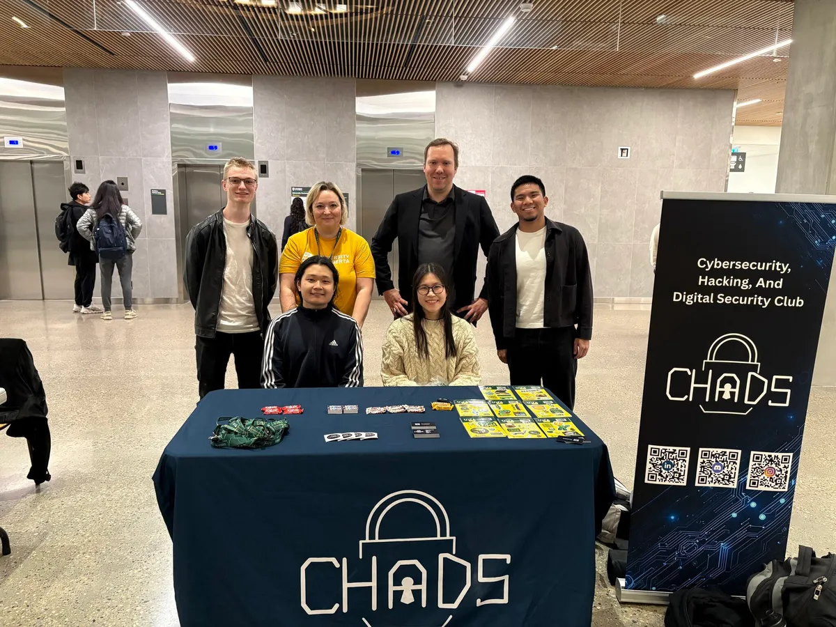 CHADS Cybersecurity Awareness Month booth