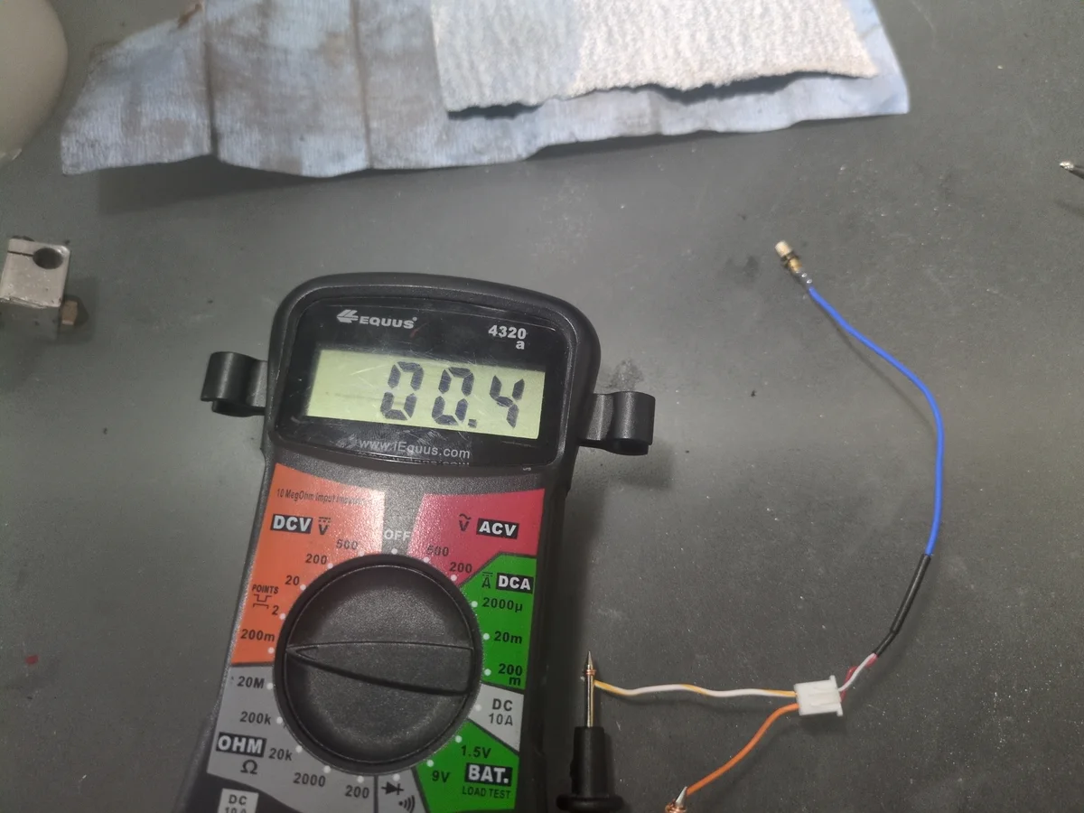 Thermocouple cooling down