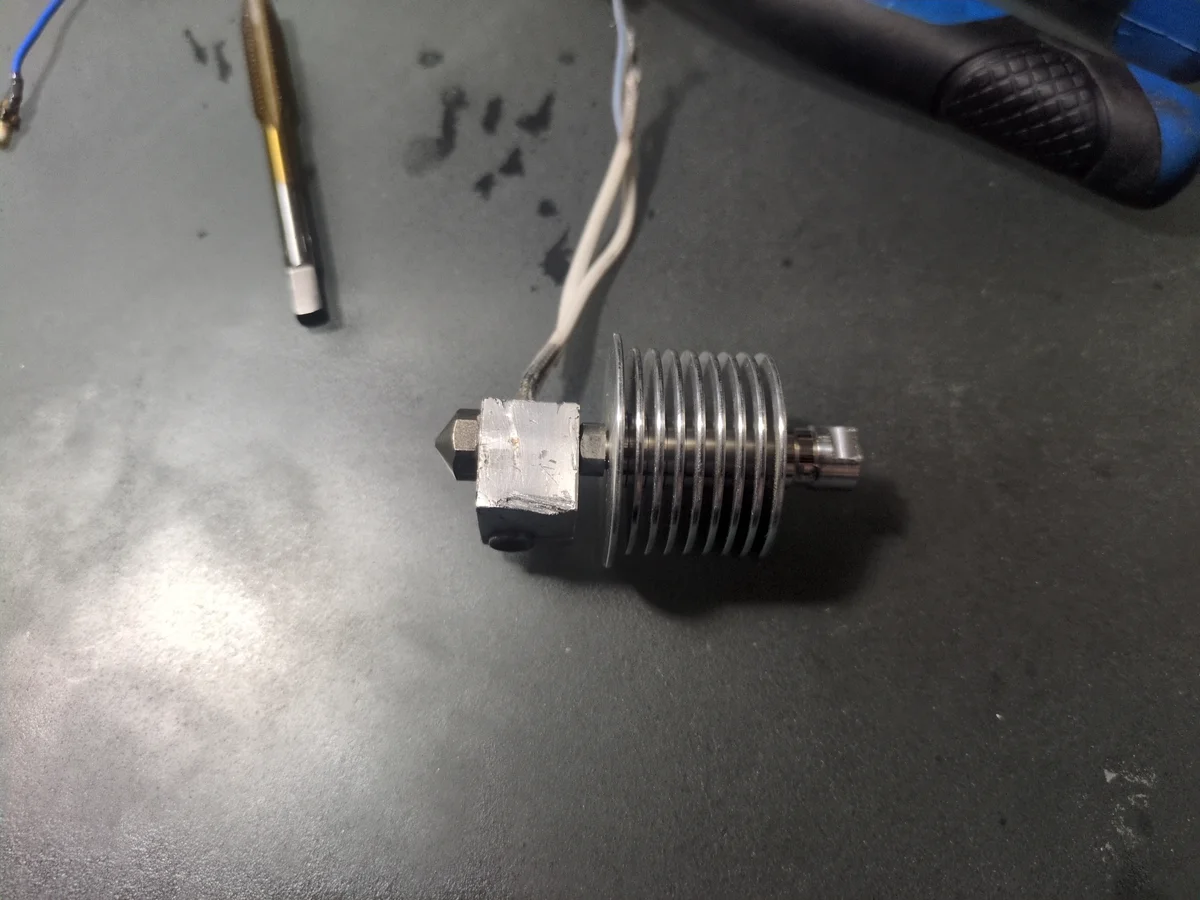 Hotend assembled again