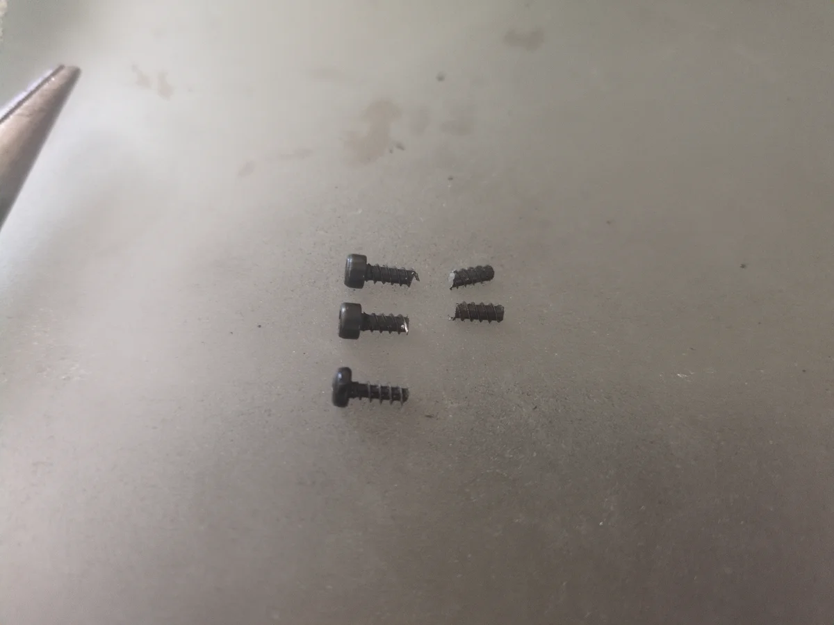 Final cut screws