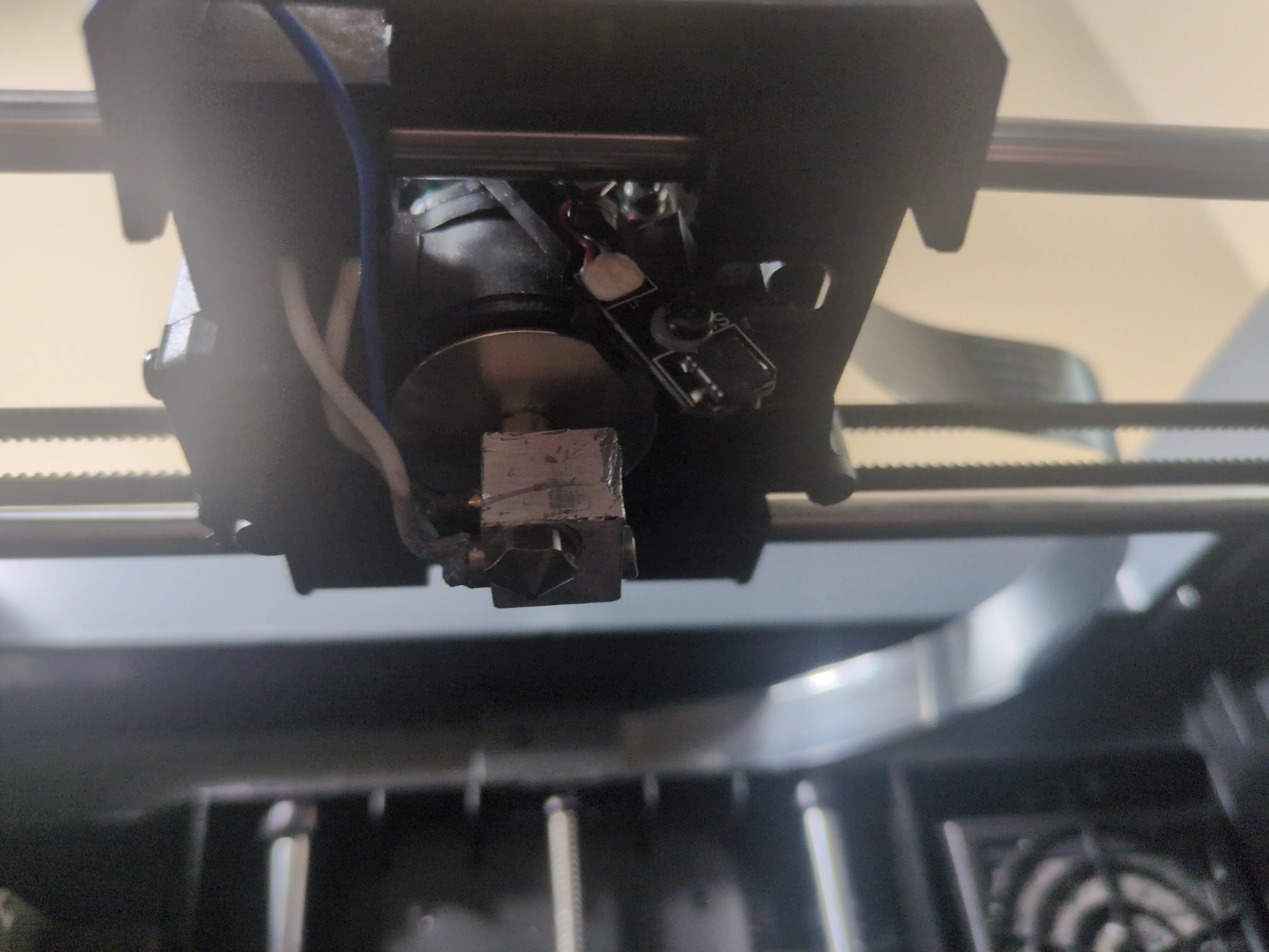 Wires routed without casing