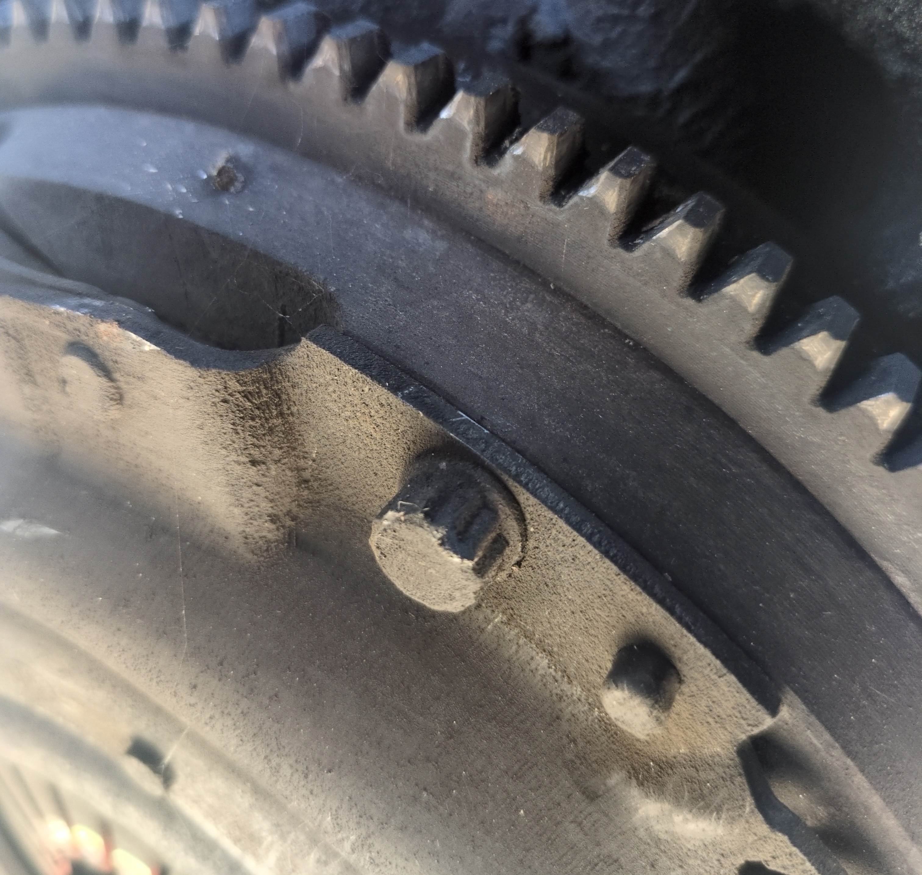 Strange bolt type encountered during clutch removal